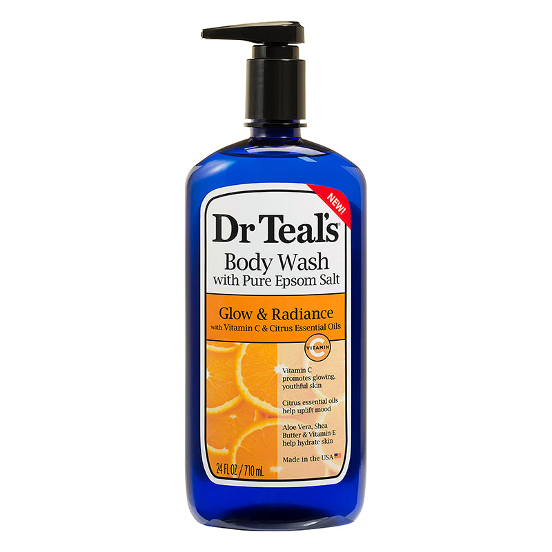 Dr Teals Glow & Radiance Body Wash With Vitamin C And Citrus Essential Oils 710ml
