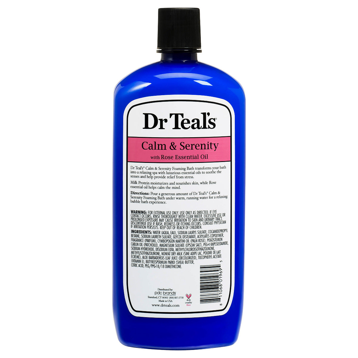 Dr Teals Foaming Bath with Pure Epsom Salt Calm & Serenity with Rose Essential Oil 1000ml