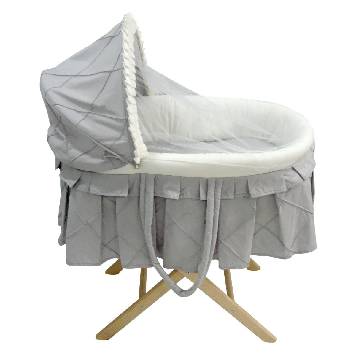 Elmalella Lola Baby Bassinet Grey