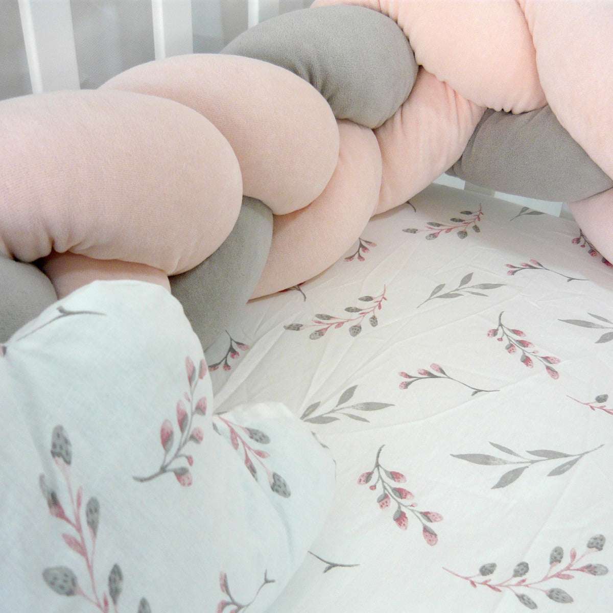 Elmalella Bella Braided Bedding Set Flamingo