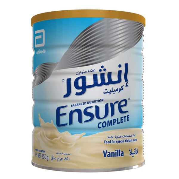 Ensure Powdered Milk Complete Vanilla 850gm