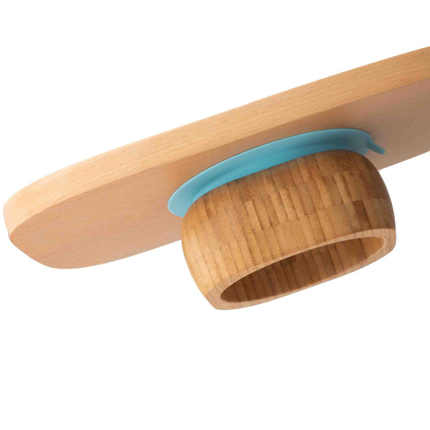 Eco Rascals Bamboo Baby Suction Bowl and Spoon Set Blue