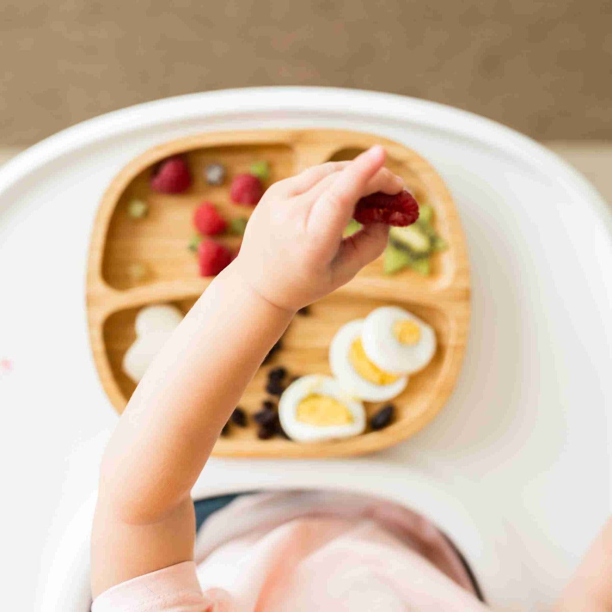 Eco Rascals Bamboo Classic Toddler Suction Plate Pink