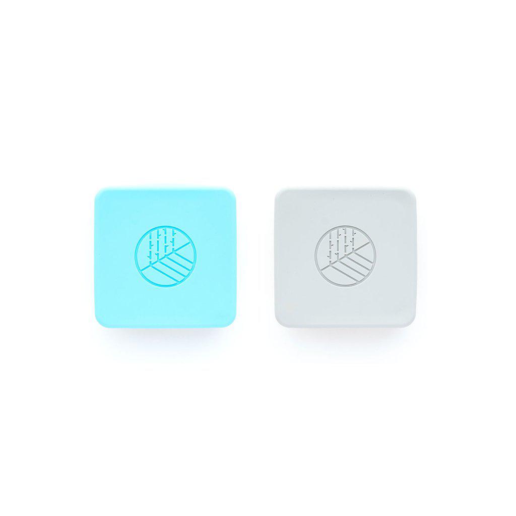 Eco Rascals Snack Pots Blue and Grey 2pcs Pack