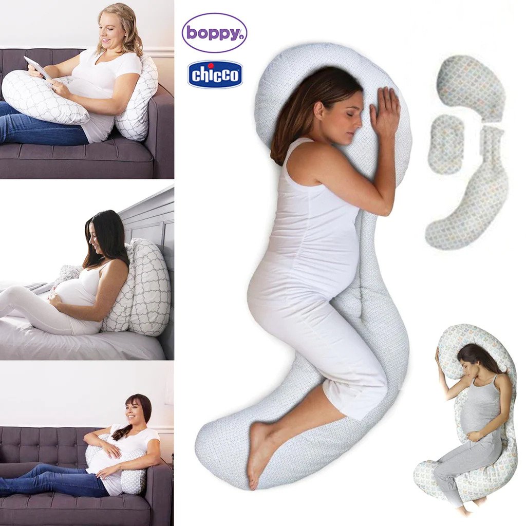 Chicco Boppy Full Body Pregnancy Pillow 3-Pieces Mod Geo White