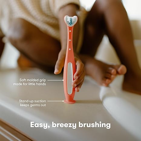 Frida Baby Triple Angle Tooth hugger Training Toothbrush For Toddler Pink