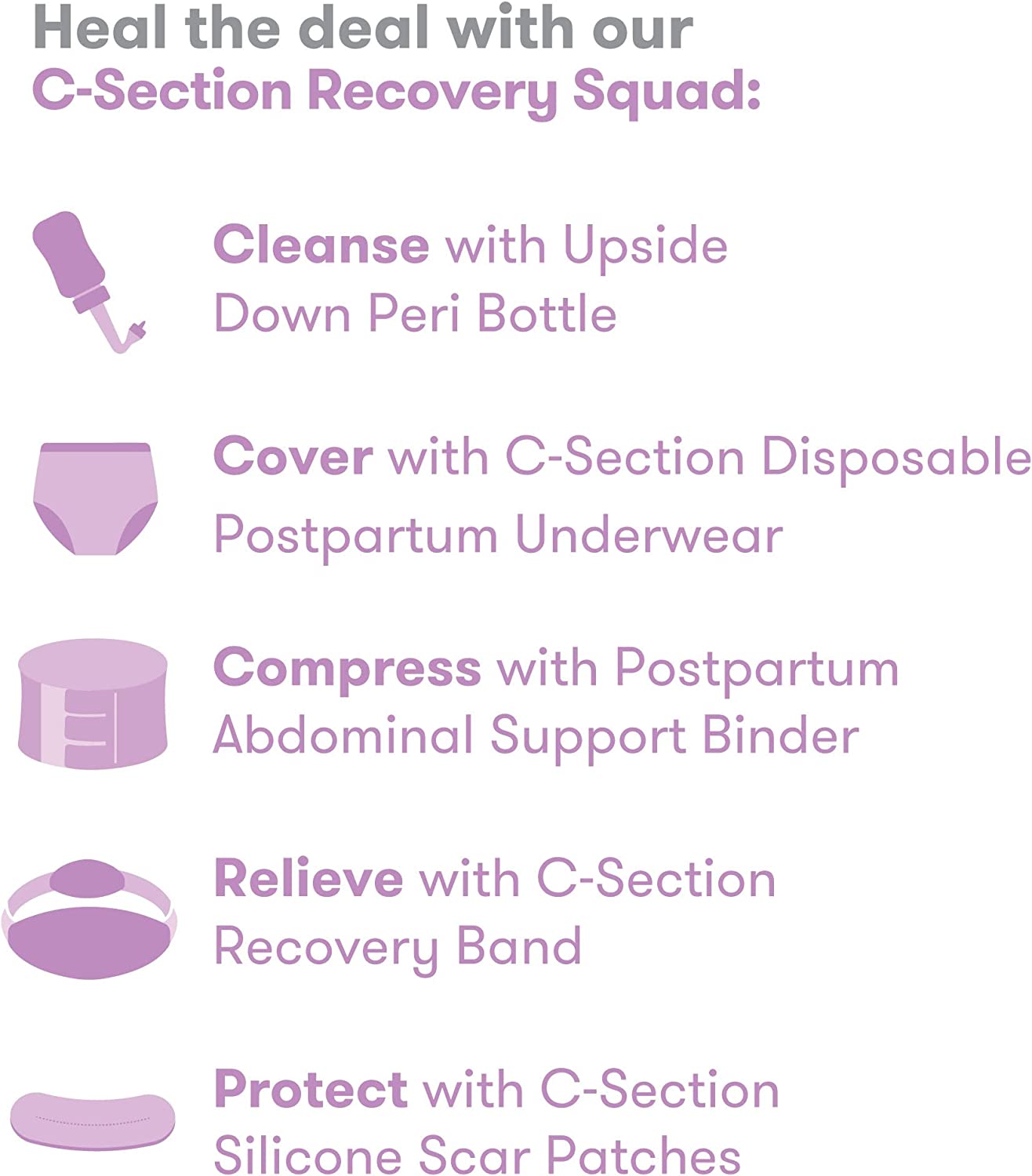 Frida Mom C Section Silicone Scar Patches 6 Ct