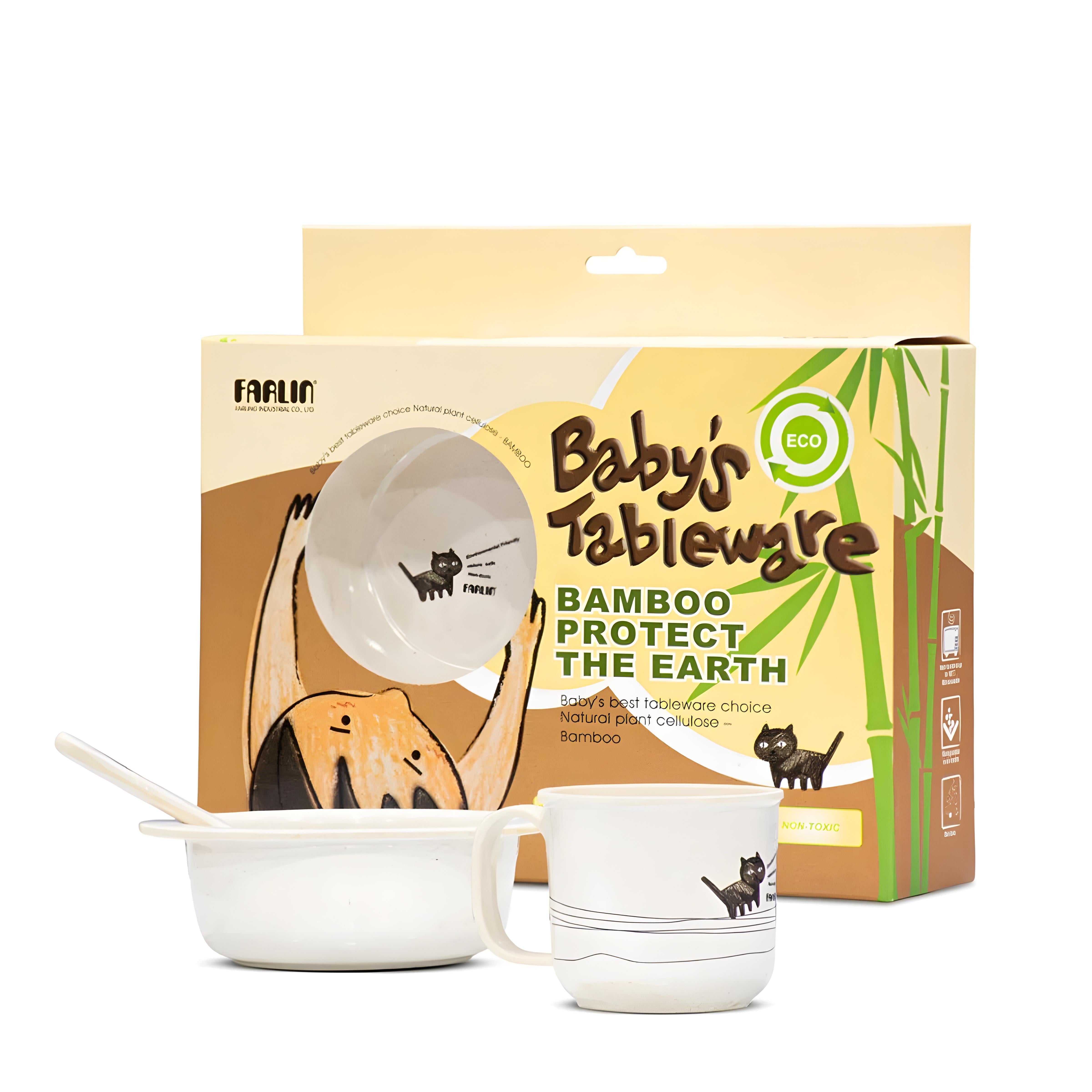 Farlin Bamboo Tableware (Sold Separately Subject To Availability)