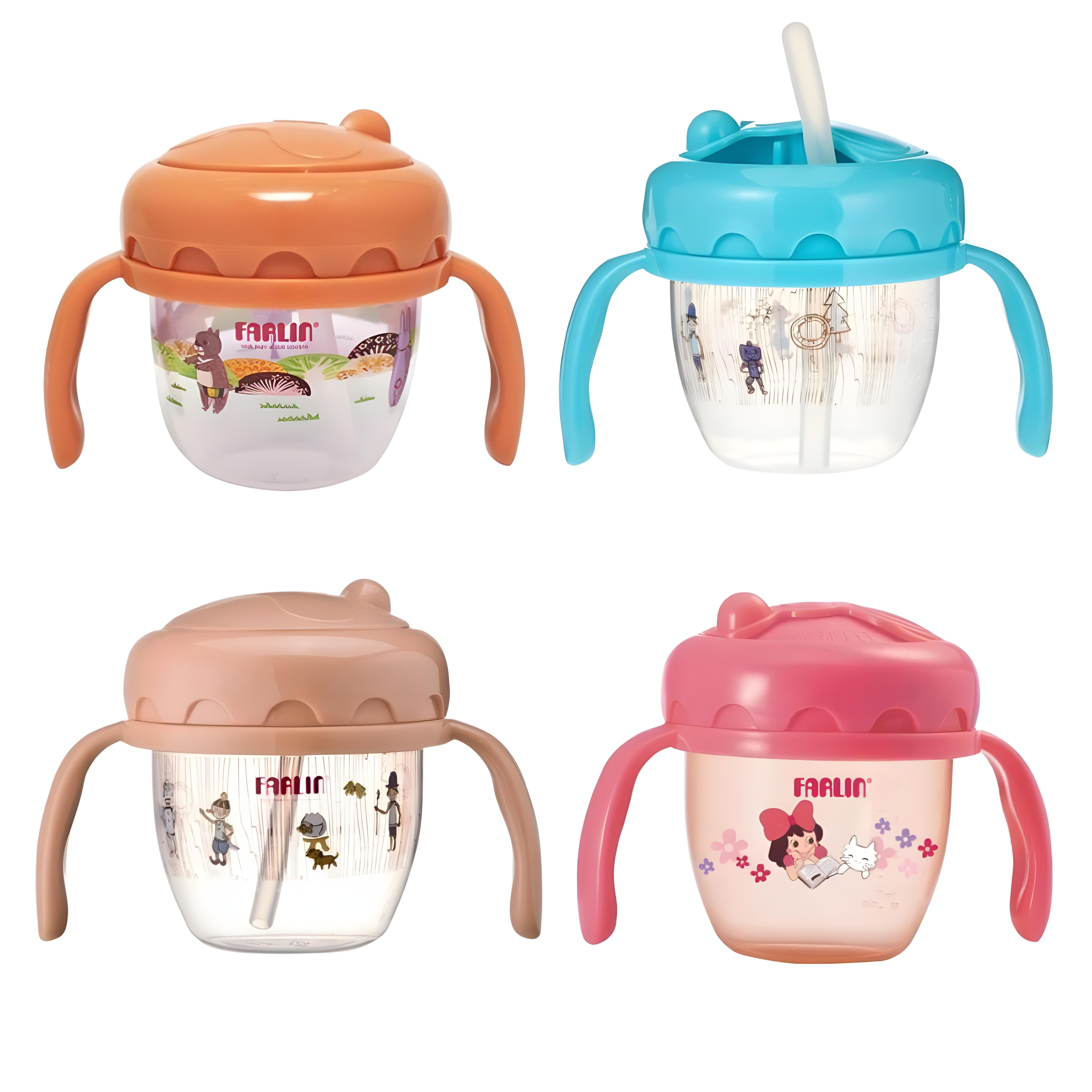 Farlin Gulu Straw Drinking Cup 120Ml