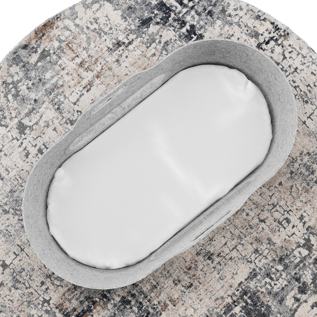 Snuz  Baskit Light Grey Moses Basket & Dove Grey Stand Set