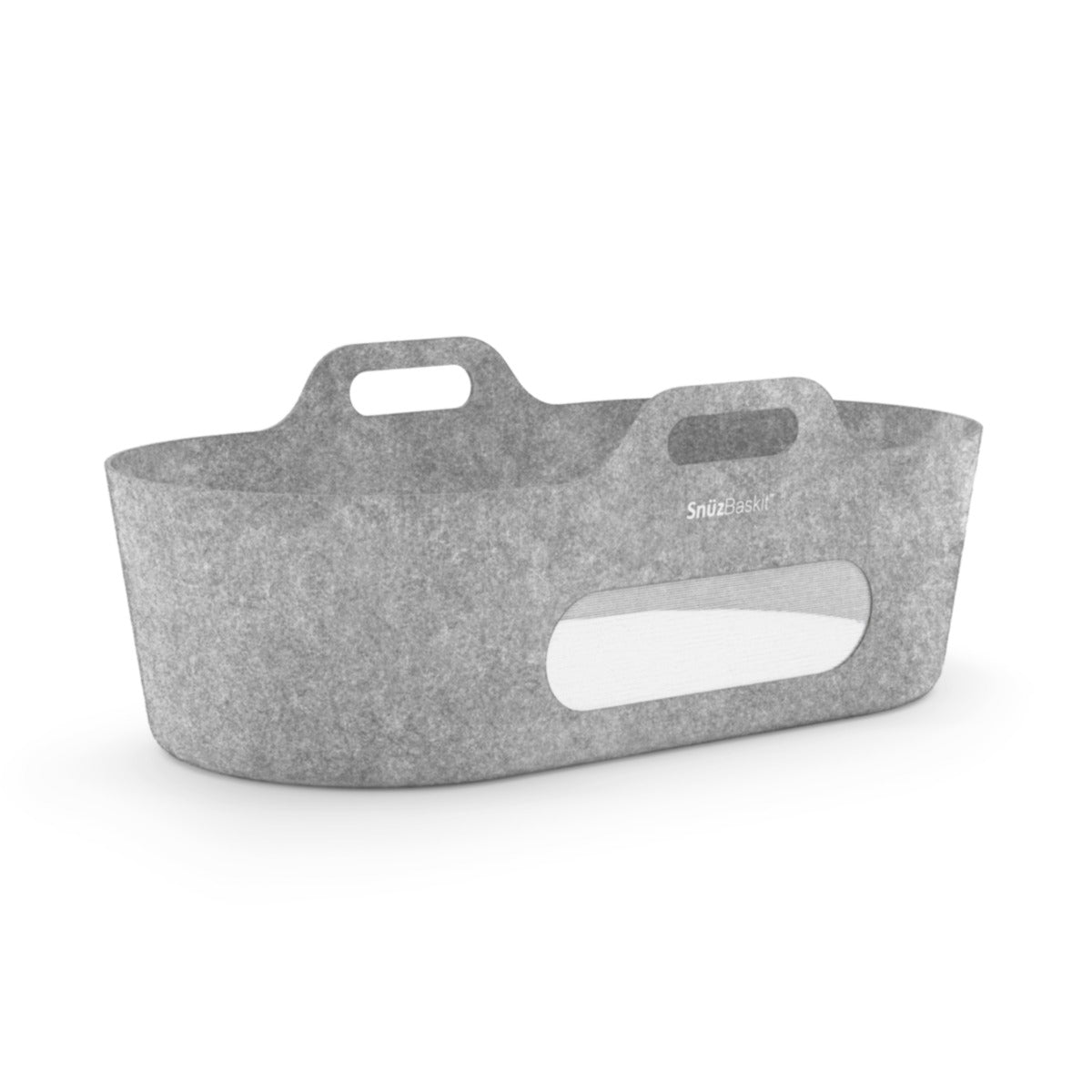 Snuz  Baskit Dark Grey Moses Basket & Dove Grey Stand Set