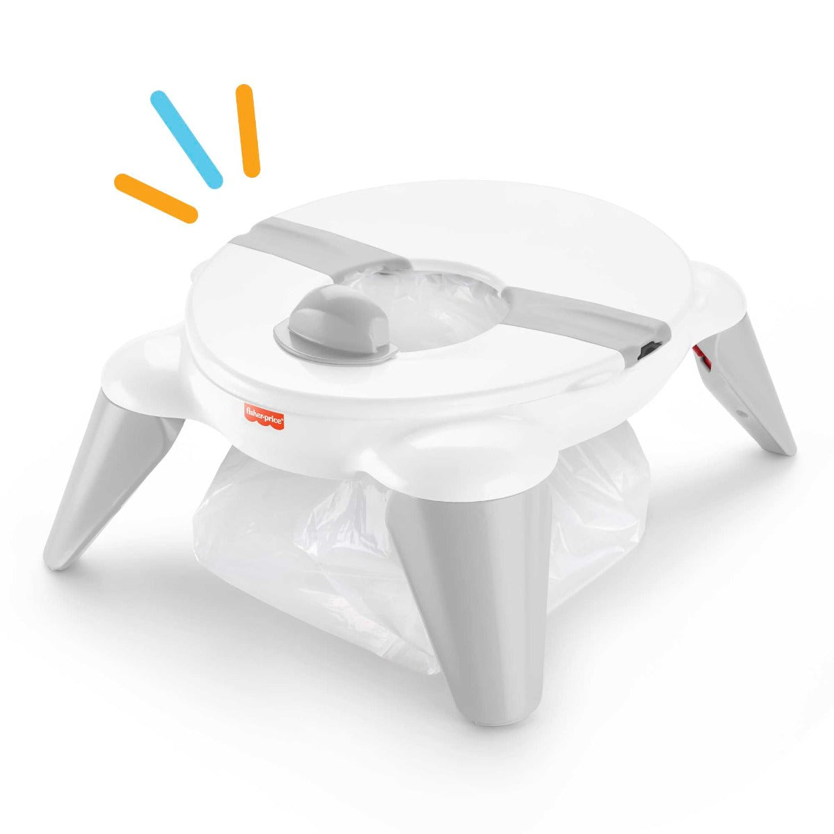 Fisher Price 2 in 1 Travel Potty Portable Infant To Toddler Training Toilet With Carry Bag