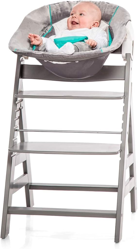 Hauck Alpha Bouncer 2 In 1 Cosy Baby Rocker  Bear Hearts Grey