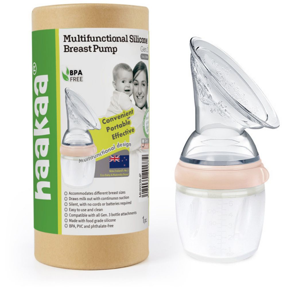 Haakaa Gen 3 – Silicone Breast Pump 160Ml 
Peach