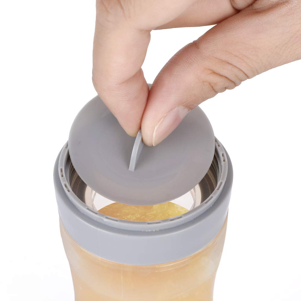 Haakaa Silicone Baby Food Dispensing Spoon Peach