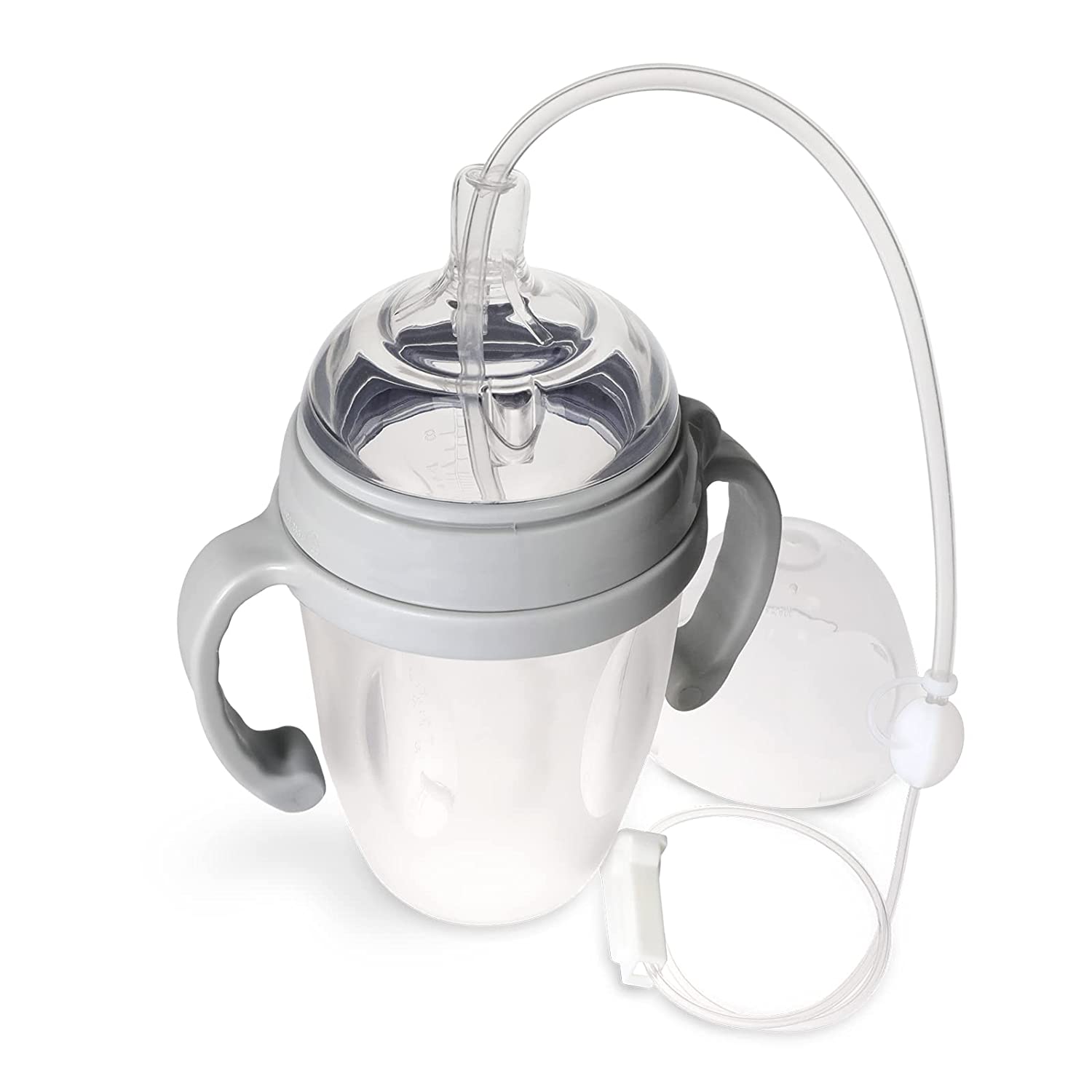Haakaa Gen 3 – Siicone Bottle & Feeding Tube Set 
Grey