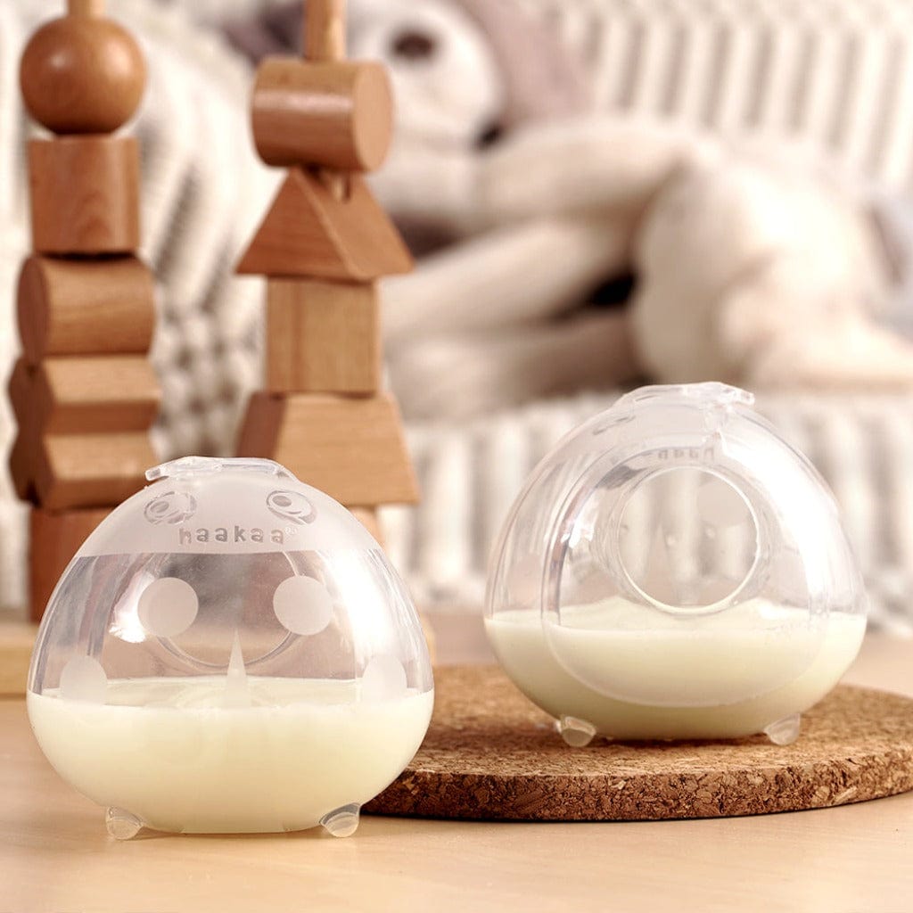 Haakaa 2 Pk 75Ml Silicone Breast Milk Collector + Storage Bag