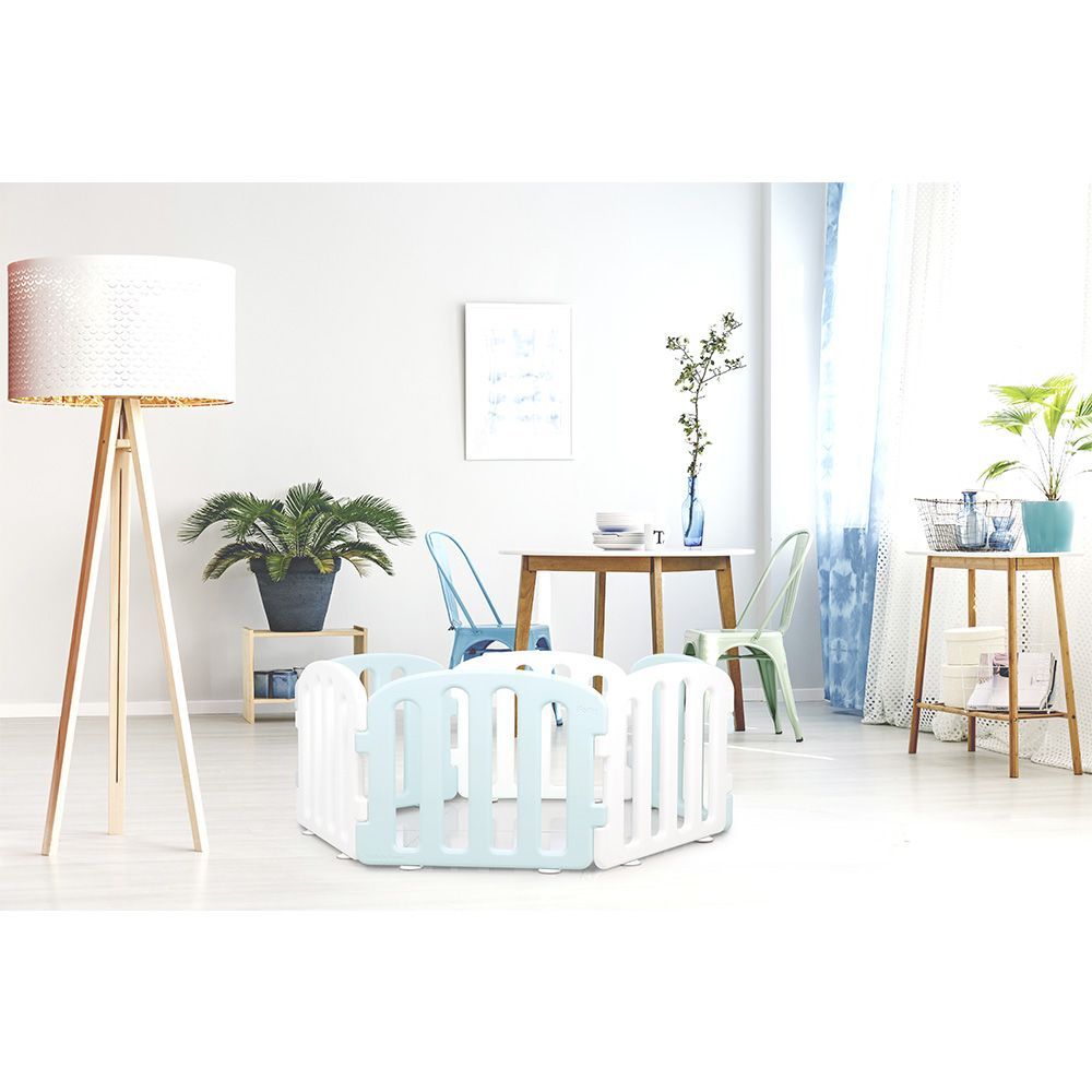 iFam First Baby Room White and Cream Blue