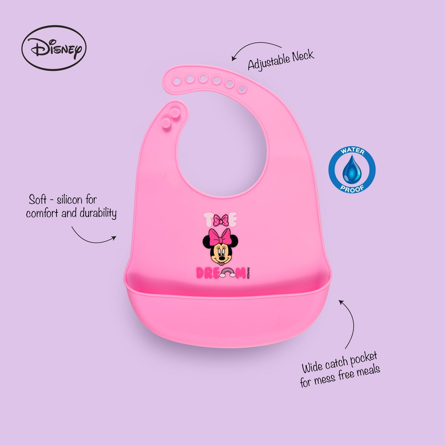 Infant Bib Comfi Neck Catch Silicone Bib - 1