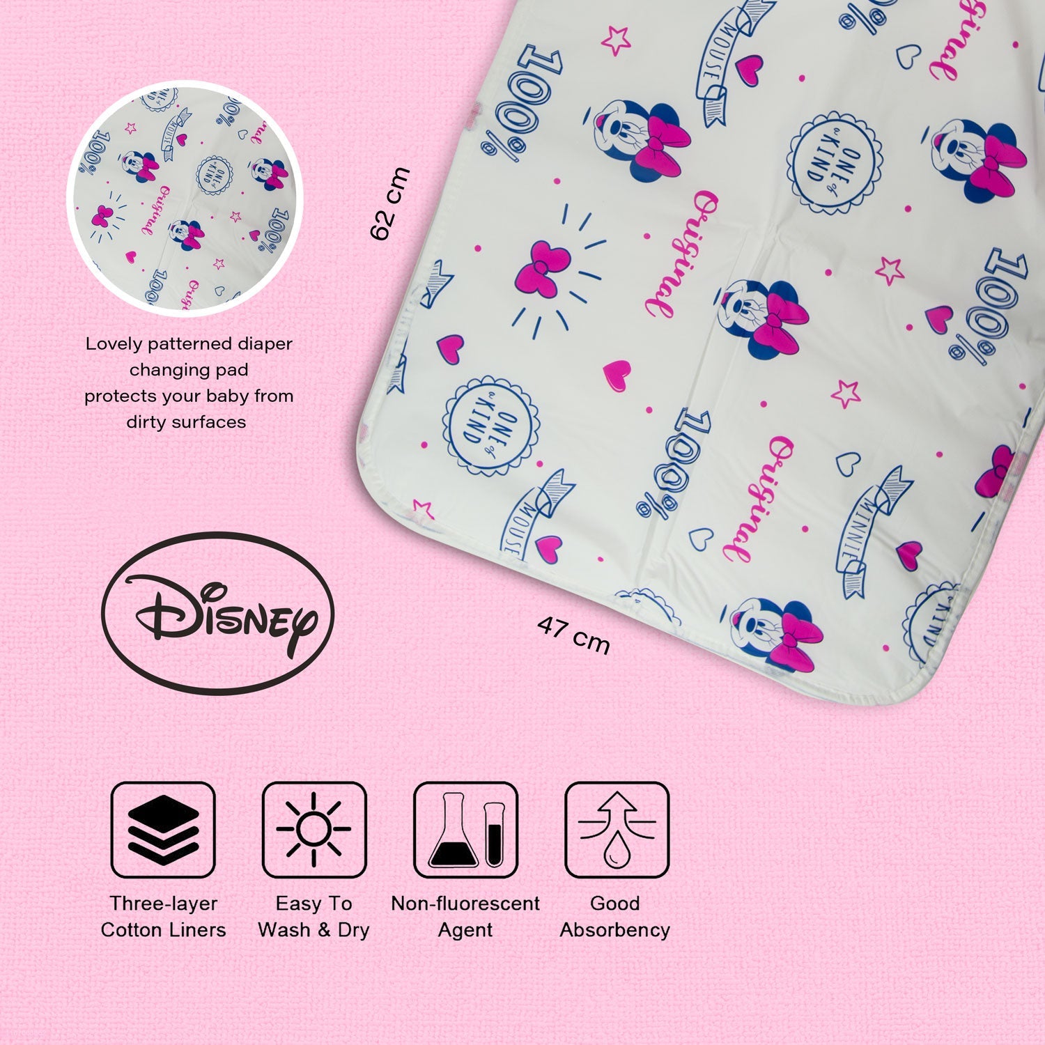 Infant Bib Changing Mat Mickey - 2