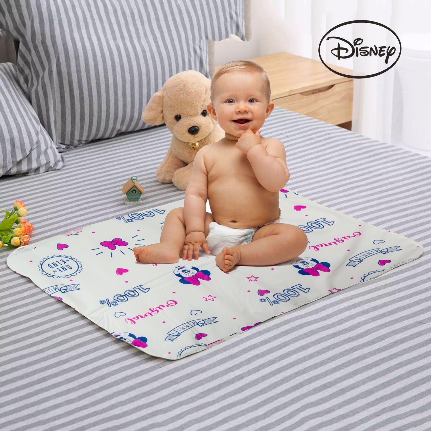 Infant Bib Changing Mat Mickey - 2