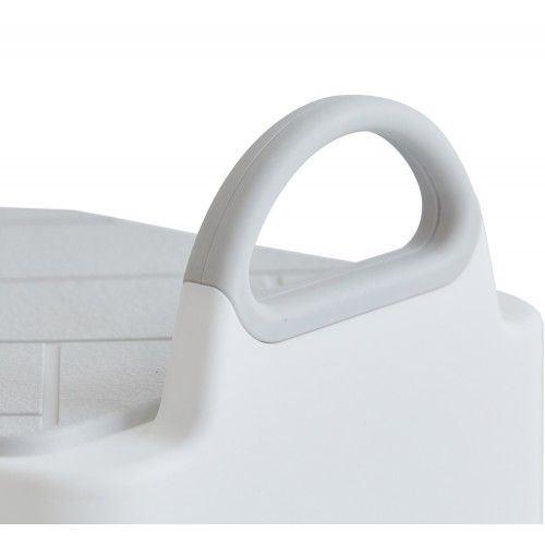 iFam Herringbone Handle Step Stool Double White