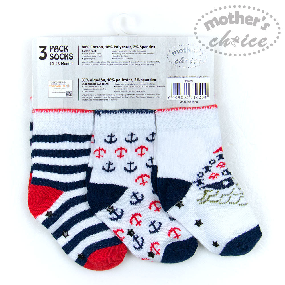 Mothers Choise Baby 3 Prs Pack Socks.  - 1