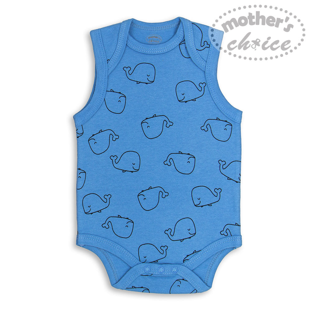Mothers Choice Baby 3 Sleeveless Bodysuits