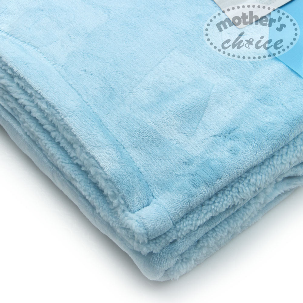 Mother'S Choice-Baby Embossed Blanket Blue