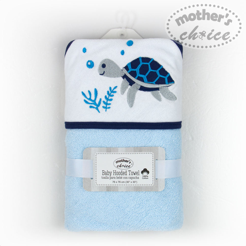 Mothers Choise Baby Hooded Towel With Embrodiery.  - 2
