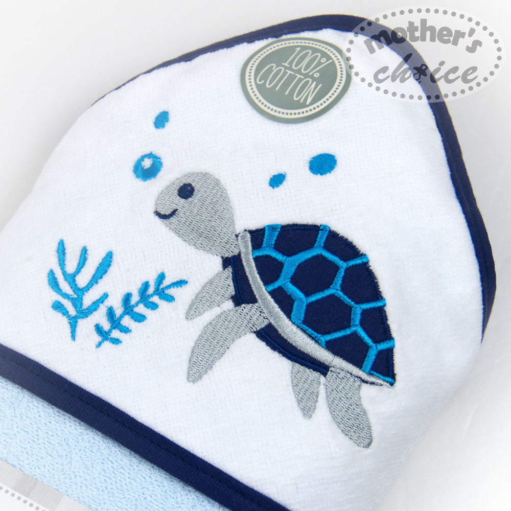 Mothers Choise Baby Hooded Towel With Embrodiery.  - 2