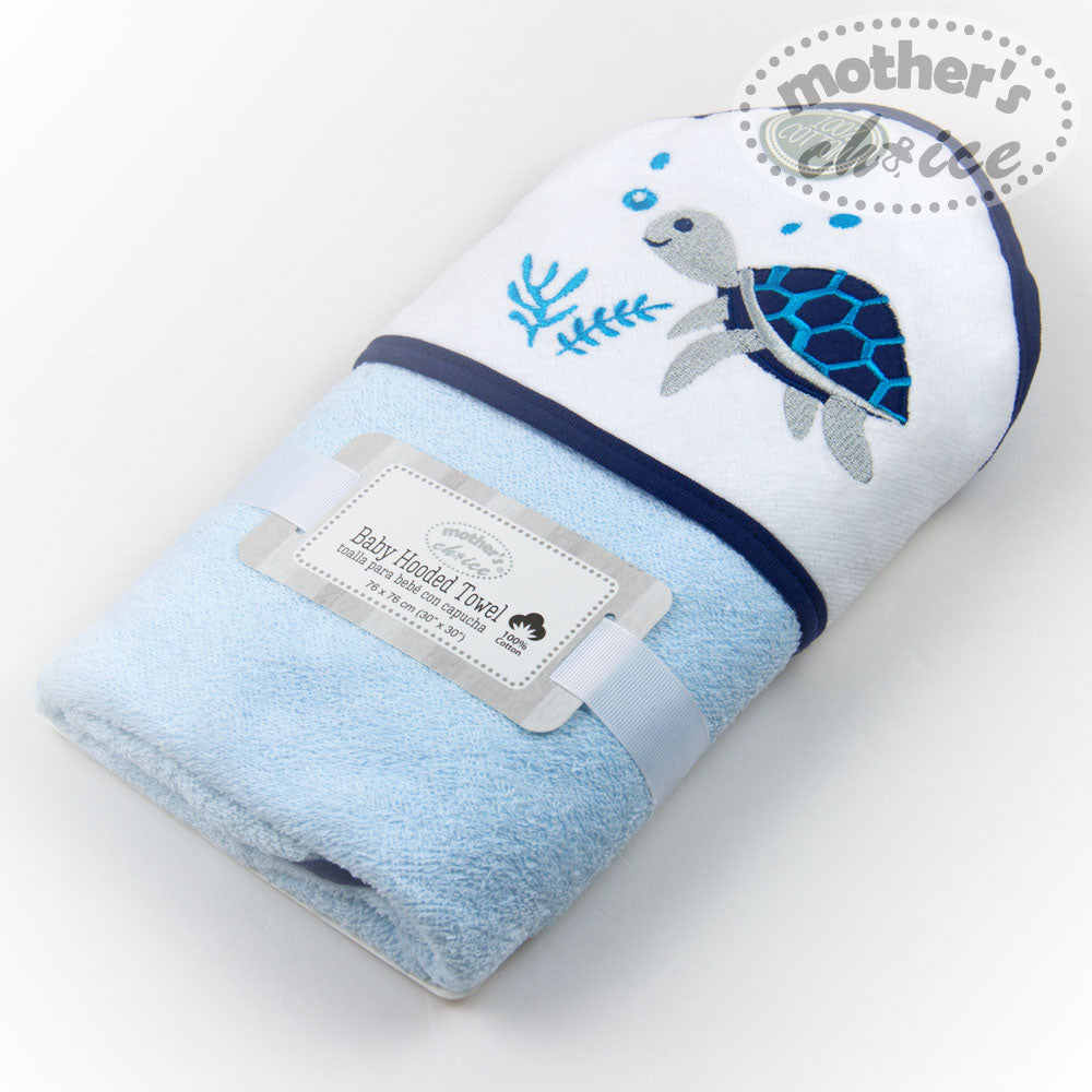 Mothers Choise Baby Hooded Towel With Embrodiery.  - 2