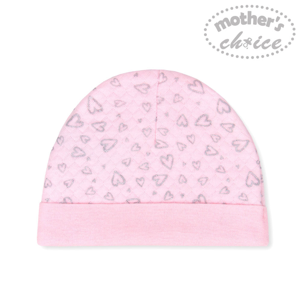 Mothers Choice Baby 3 Pcs Set Of Top, Pants & Hat Pink