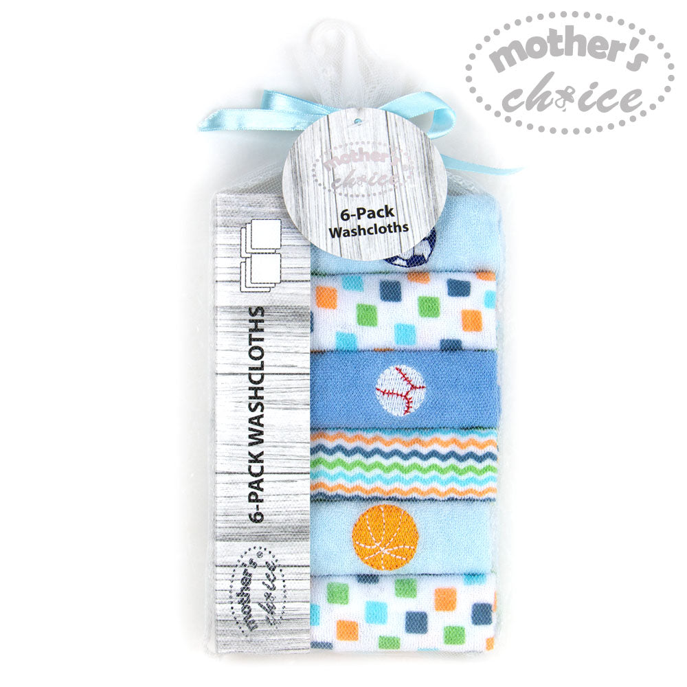 Mothers Choise Item: 6 Pk Face Cloth Set