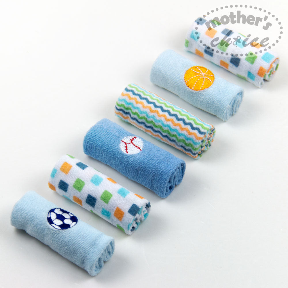 Mothers Choise Item: 6 Pk Face Cloth Set
