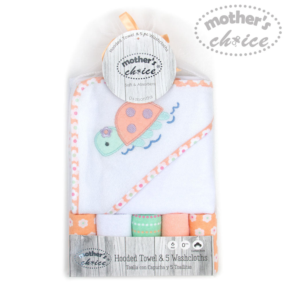 Mothers Choise Hooded Towel + 5 Face Cloth  - 2