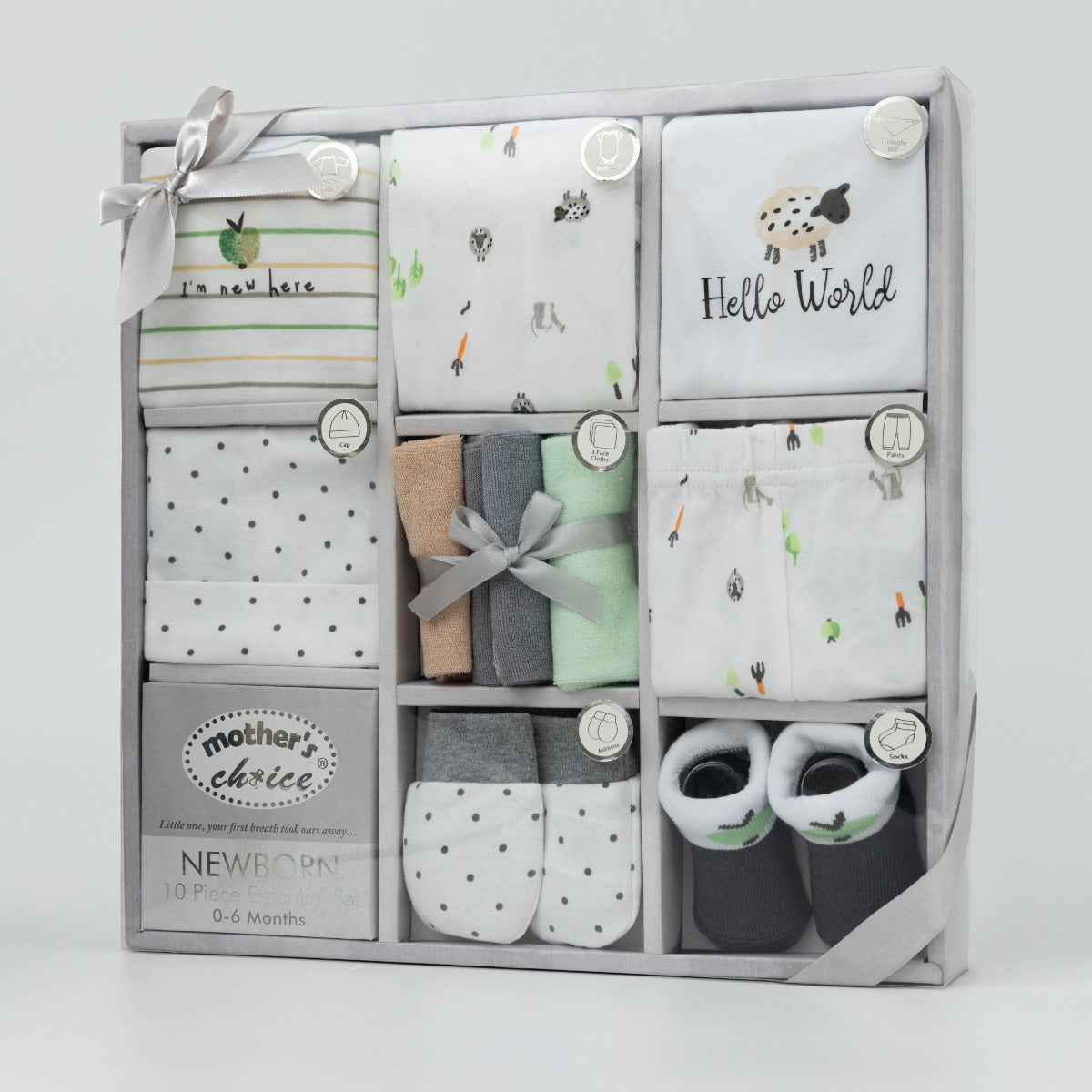 Mothers Choise Item: Baby10Pcs Gift Set Of  Bodysuit. - 2