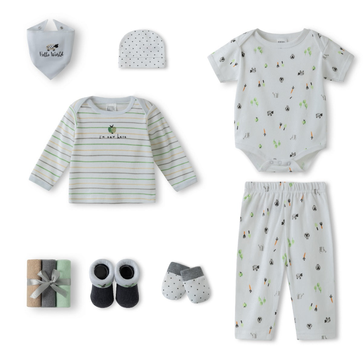 Mothers Choise Item: Baby10Pcs Gift Set Of  Bodysuit. - 2