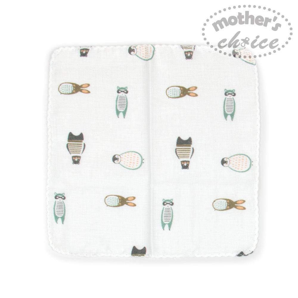 Mother'S Choice-Baby 6 Pack Muslin Face Cloths Tree