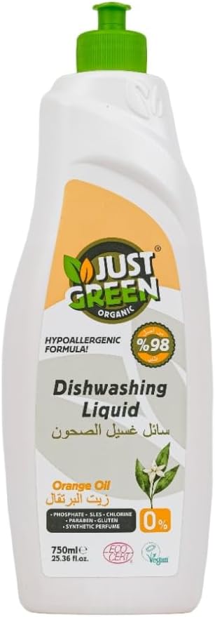 Just Green Organic Dishwashing Liquid  750 ML