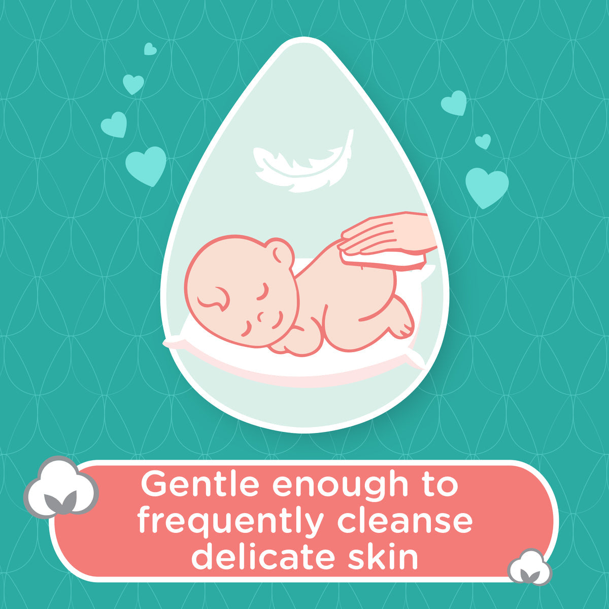 Johnson & Johnson Baby Cotton Touch Wipes 56'S