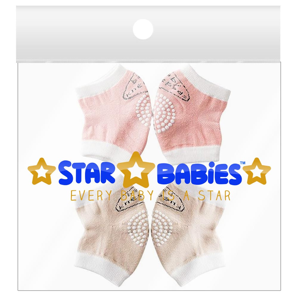 Star Babies Anti Slip Crawling Kneepads Pack Of 2 Girls Multicolour