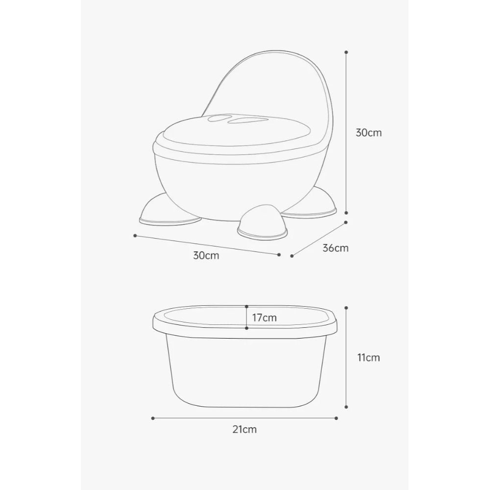 Little Angel Baby Potty Training Grey