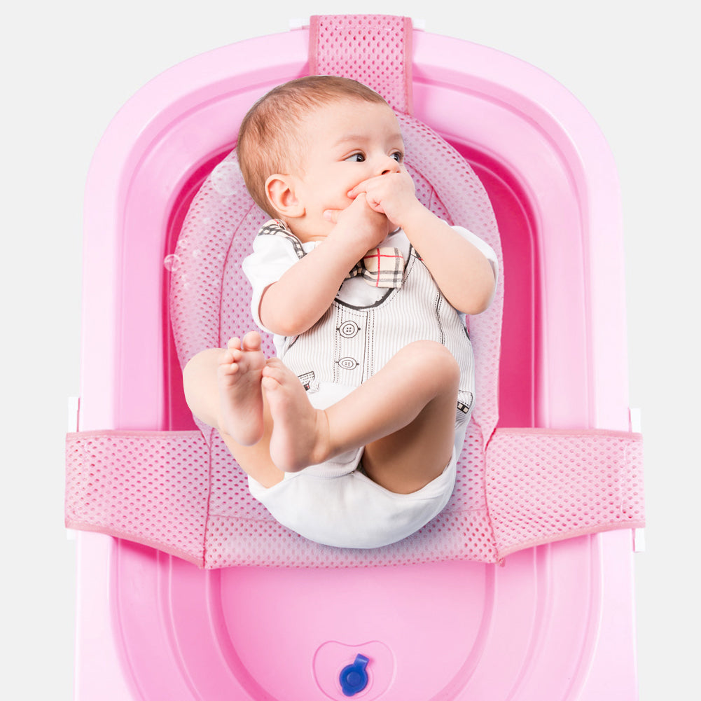 Little Angel Baby Bathtub Bath Net Booster Pink