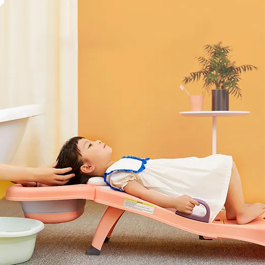 Little Angel Baby Bath Shampoo Chair Pink