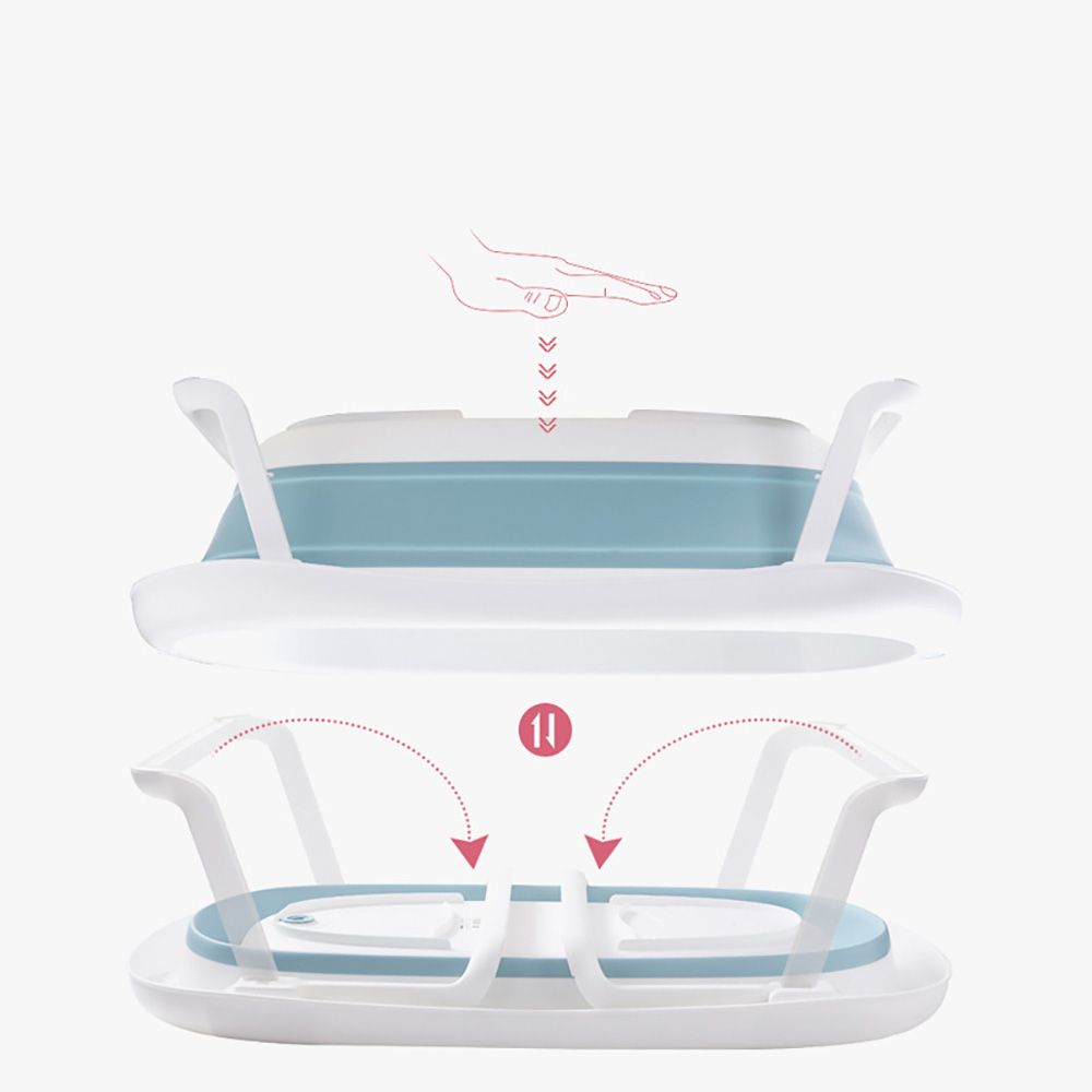 Little Angel Baby Folding Bath Tub Aqua Blue