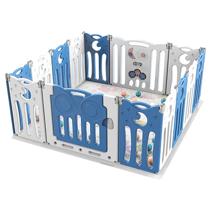 Little Angel Baby Foldable Play Yard Playpen Blue