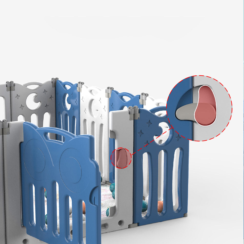 Little Angel Baby Foldable Play Yard Playpen Blue