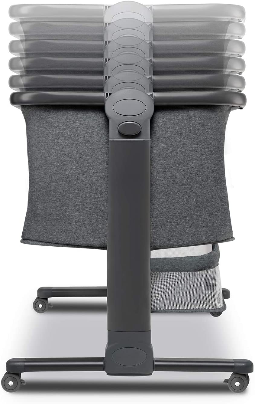 Lionelo Timon 3 In 1  Bedside Cot Standalone Travel Bed With Mattress  Grey