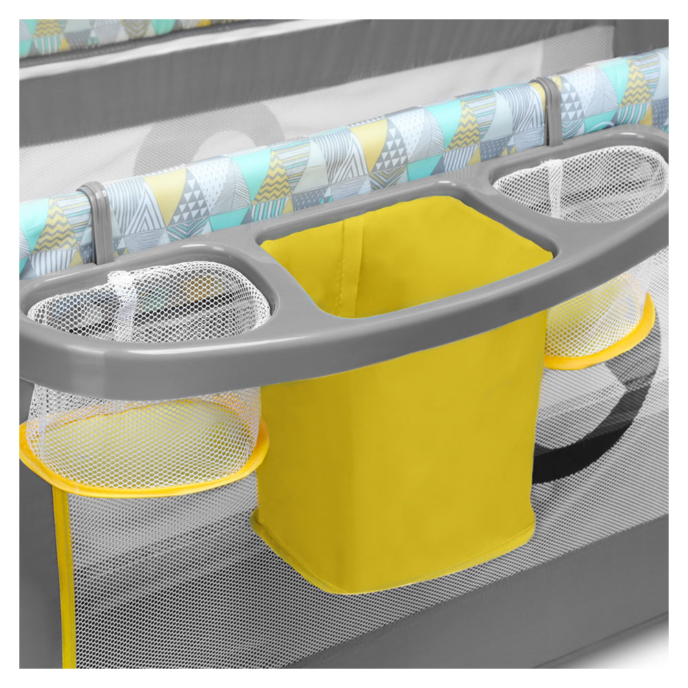 Lionelo Sven Plus 2 In 1 Travel Bed Playpen Yellow
